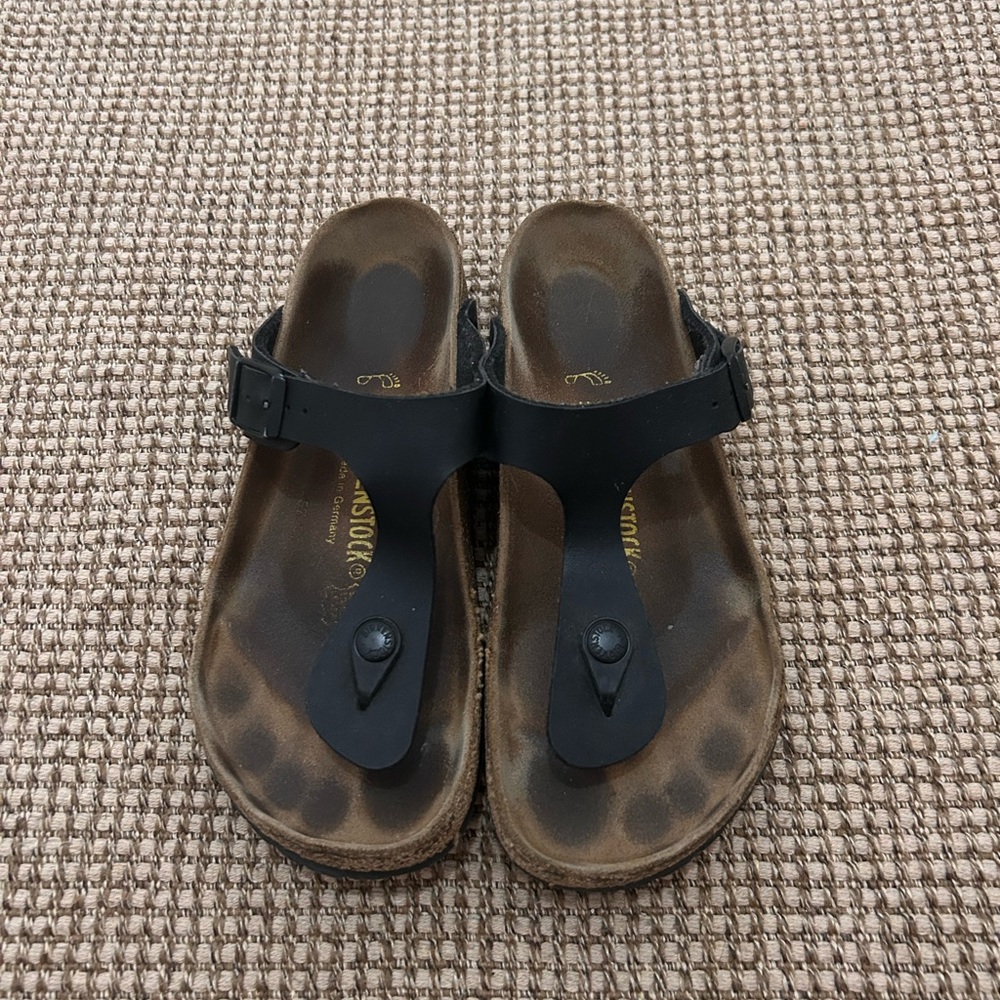 Womens Birkenstock Black and Brown Sandals